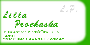 lilla prochaska business card